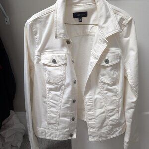 Cream white jean jacket